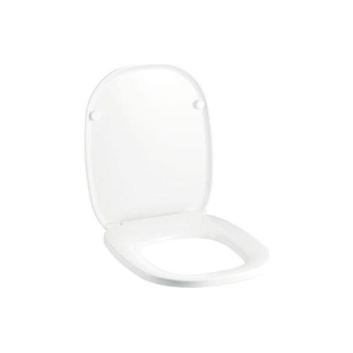 Geberit WC-Sitz Serie 500 rund, Befestigungsabstand 15,5 cm, Befestigung von oben