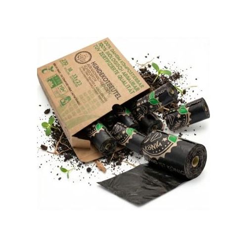 HUND IST KÖNIG Hundekotbeutel biologisch abbaubar 100% kompostierbare Kotbeutel für Hunde [270 Stk.]