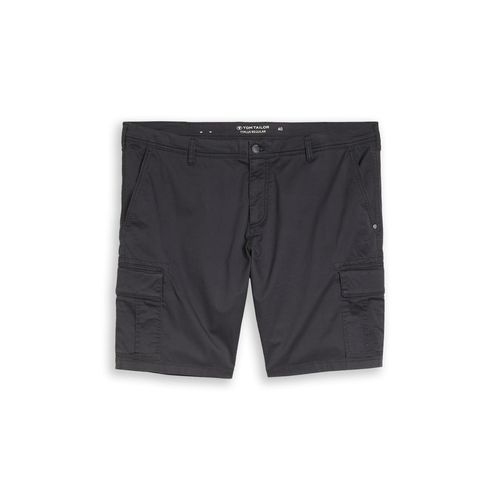TOM TAILOR Herren Plus Size - TTPLUS REGULAR Cargo Shorts, grau, Uni, Gr. 40