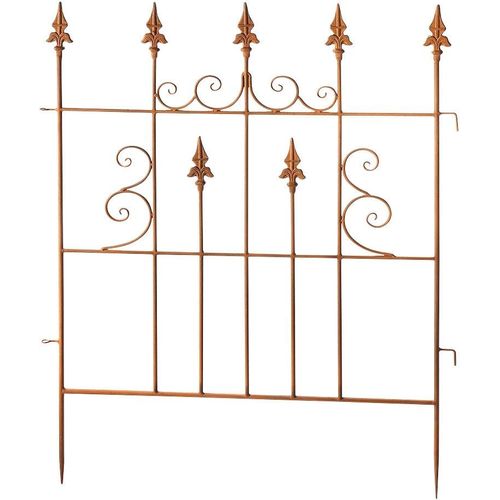 Gartenstecker LOCKER "Gartenstecker", braun, B:77cm H:100cm, Metall, Gartenstecker