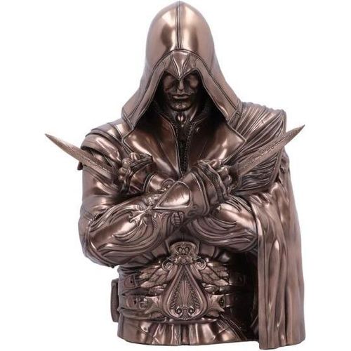 89720 - Assassin Creed Ezio Auditore Bust Box Bronze 30 Cm