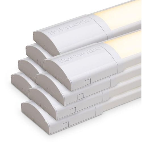 hoftronic LED-Leiste 120 cm 40 W 5600 Lumen 3000 K IP20 weiß 8er Set