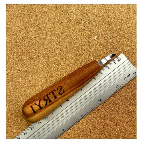 Mini-Löffelmesser für Linkshänder – Mikro-Hakenmesser für Figuren und Kaffeelöffel – Kleines Schnitzmesser für feine Details und Schmuck