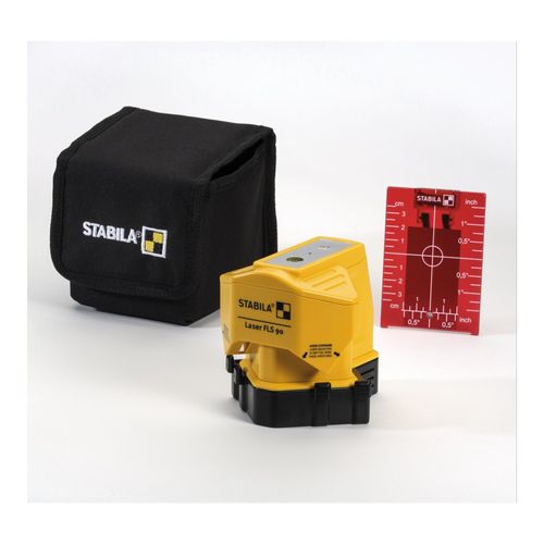 STABILA Bodenlinienlaser FLS 90 Reichweite 15 m mit Tasche, Zielplatte (18574)