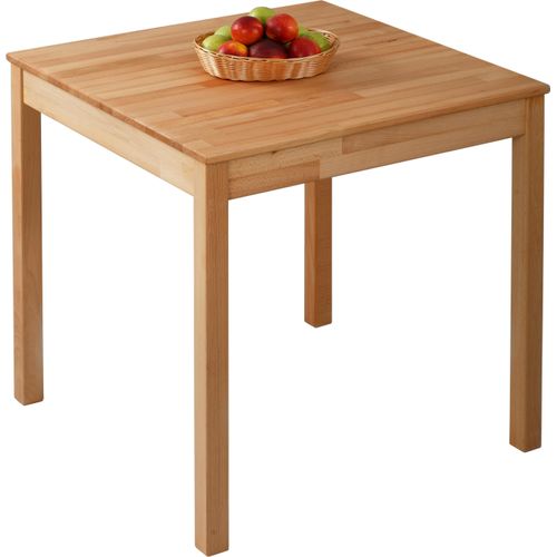 Krok Wood Esstisch Tomas aus Massivholz in Buche 75x75x75 cm