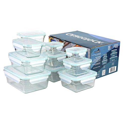 Set von 12 Frischhaltedosen der Ofen-Serie