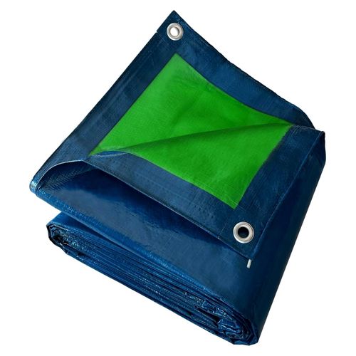 Baustellenplane 150 g/m² – 10 x 15 m – Wasserdichte Plane – Seitenteile Wasserdicht – Schutz für Baustellen