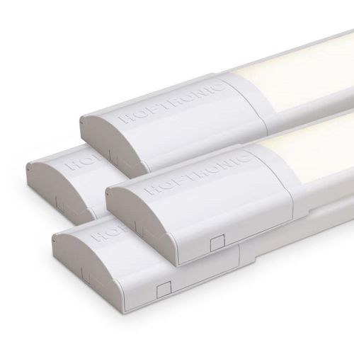 hoftronic LED-Leiste 120 cm 40W 5600 Lumen 4000K IP20 Weiß 4er Set