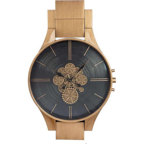 Wanduhr GILDE "Wanduhr Timing", kupferfarben, B:62,5cm H:99,5cm, Wanduhren, Wanduhr