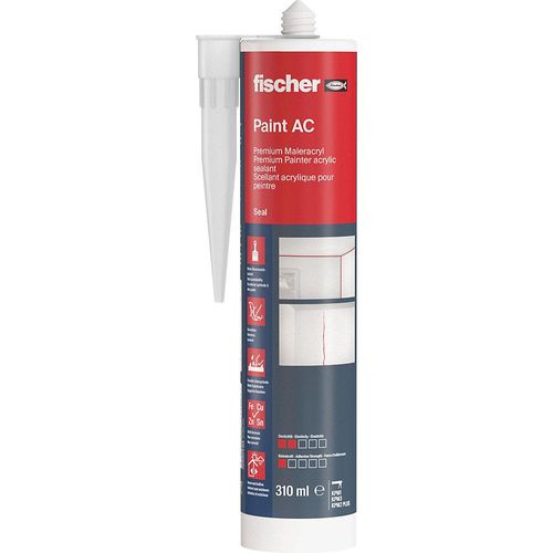 fischer Maleracryl Premium DMA, Inhalt 310 ml, ab 12 Stk, reinweiß