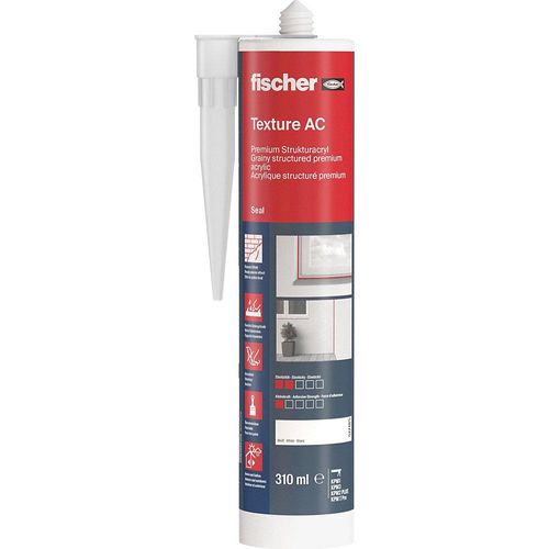 fischer Strukturacryl Premium DSA, Inhalt 310 ml, ab 12 Stk, weiß