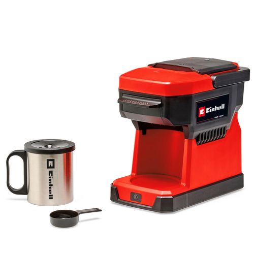 Kaffeepadmaschine EINHELL "Power X-Change TE-CF 18 Li-Solo", rot, B:13,1cm H:21,5cm T:25,1cm, Kaffeemaschinen