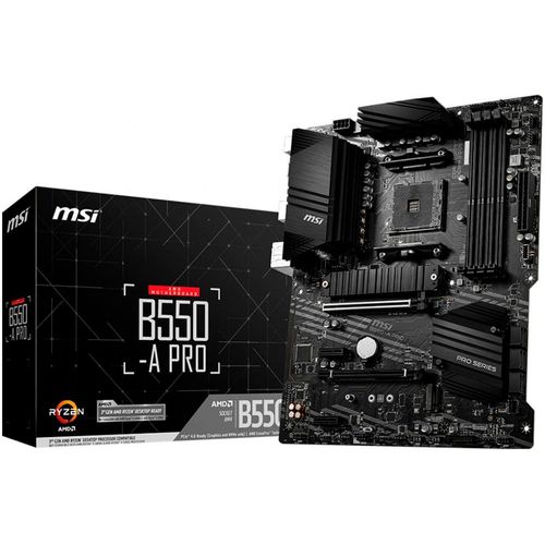 MSI Mainboard "B550-A PRO", schwarz, B:30,5cm H:6,5cm T:24,5cm, Mainboards