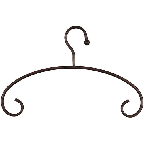 Kleiderbügel AMBIENTE HAUS "Kleiderbügel aus eisen - antikbraun", braun (antikbraun), B:40cm H:27cm T:2cm, Eisen, Kleiderbügel, Kleiderbügel
