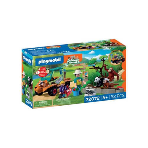 Playmobil Tiere & Freunde - Zoo: Tierpfleger mit Fahrzeug