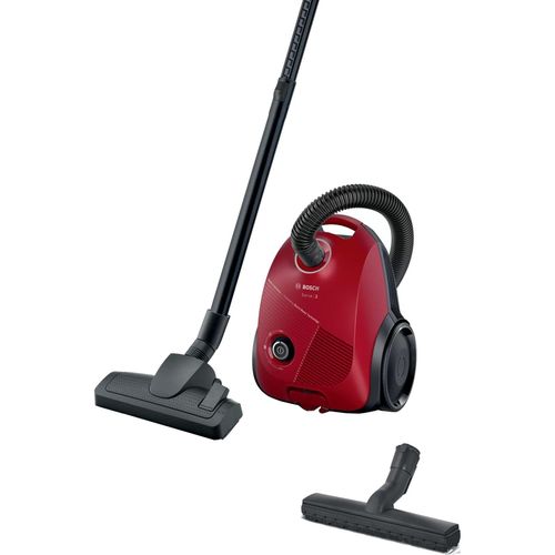 Bosch Serie 2 BGBS2RD1H, Trocken, Staubbeutel, 3,5 l, Hygienefilter, Filterung, 80 dB