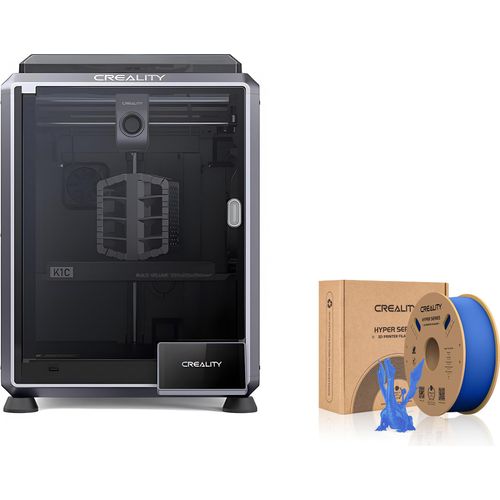 Creality K1C 3D Drucker, mit 1kg Creality Hyper PLA Filament--Blau