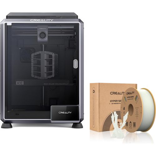 Creality K1C 3D Drucker, mit 1kg Creality Hyper PLA Filament--Weiß