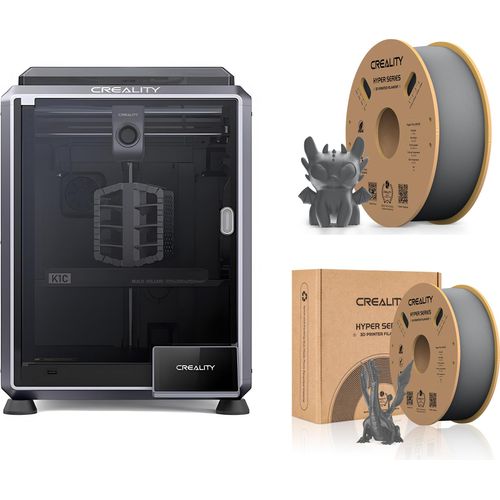 Creality K1C 3D Drucker, mit 2kg Creality Hyper PLA Filament--Grau