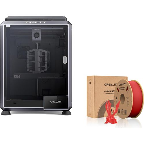 Creality K1C 3D Drucker, mit 1kg Creality Hyper PLA Filament--Rot