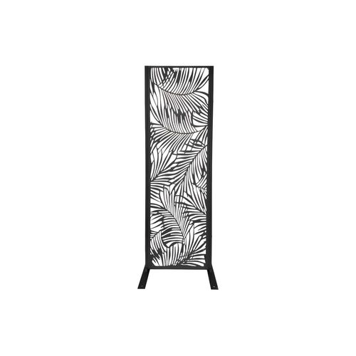 Dekoratives Metallpaneel Metallsichtschutzwand ca. 150 x 50 cm - Schwarz Flieder