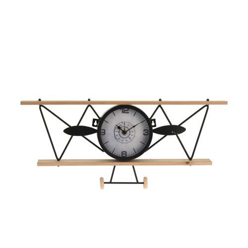 HTI-Living Wanduhr Flugzeug