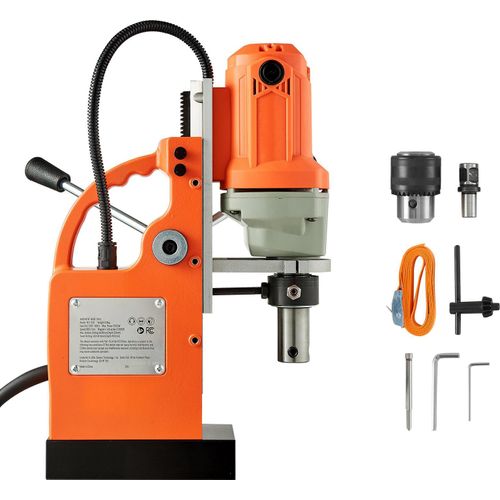 SucceBuy Magnetbohrmaschine 1200 W, Bohrdurchmesser 38 mm, Anziehungskraft von 10.000 N, geeignet für Metallbearbeitung und DIY-Projekte