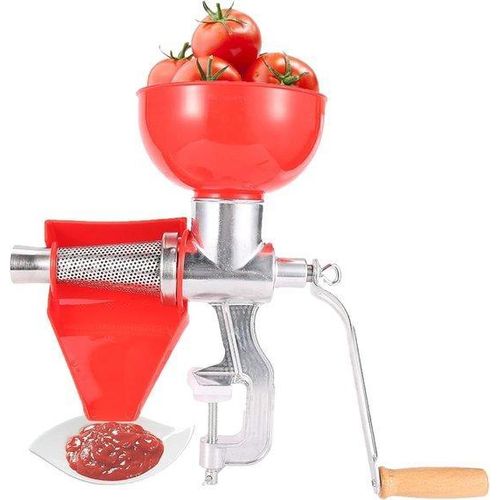 Handgeführte Aluminium Saftpresse für Früchte und Gemüse - Saftpresse für Zitronen, Tomaten und Orangen