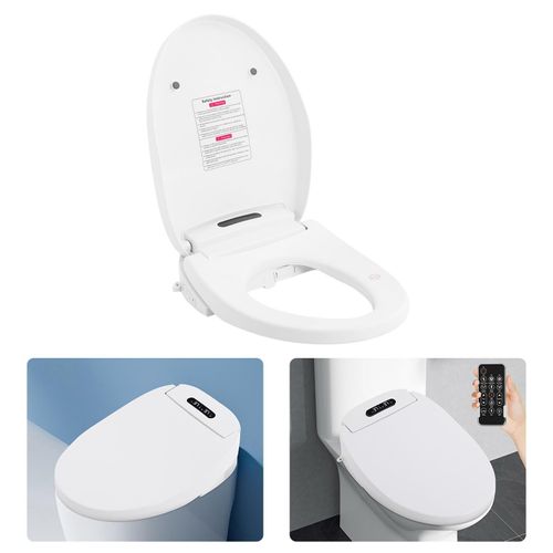 Verlängerter Bidet-Toilettensitz, Elektrisch beheizter Smart-Toilettensitz, Intelligenter Toilettendeckel-Sitz