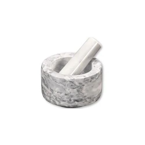 Mörser KESPER, weiß, B:13cm H:8cm L:13cm Ø:13cm, Marmor, Mörser, Mörser, Marmor, mit Schlegel