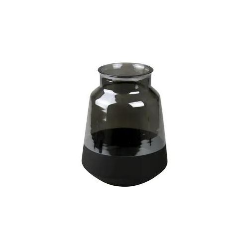 Tischvase AM DESIGN "Blumenvase aus Glas", schwarz, H:21cm Ø:15cm, Glas, Vasen, Dekovase, Höhe ca. 21 cm