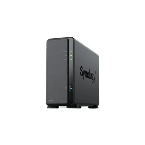 SYNOLOGY NAS-Server "DS124", schwarz, B:32,5cm H:9,1cm T:21,1cm, NAS-Server, NAS-Server