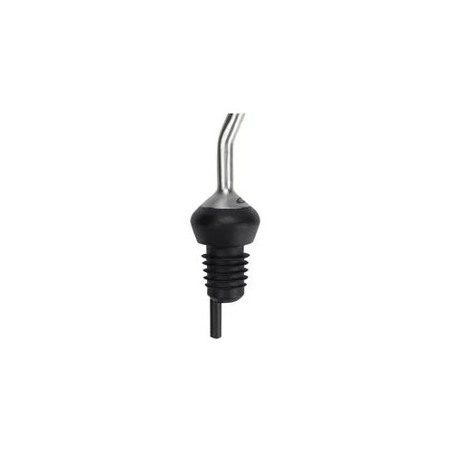 Flaschenausgießer OXO STEEL, schwarz (edelstahl, schwarz), Ø:6cm, Edelstahl, Ausgießaufsätze, kurzer Ausgießer, Edelstahl