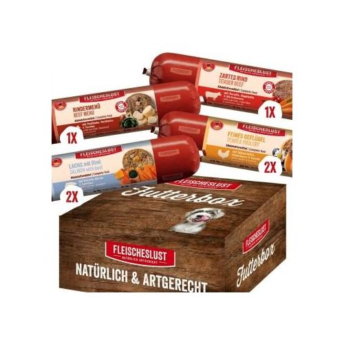 Fleischeslust Nassfutter Hund Wurst Mix-Pack 6x800 g