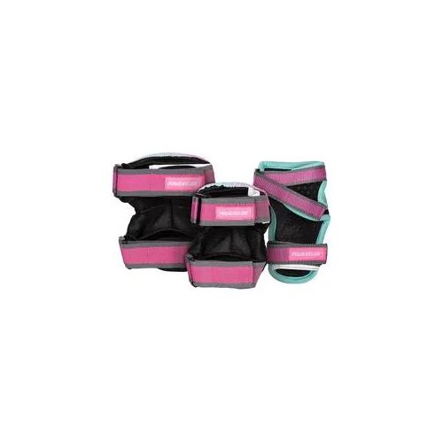 Protektoren-Set POWERSLIDE "Kids Pro Girls Set" Gr. XS, grau, Protektoren, Kinder, XS, Nylon