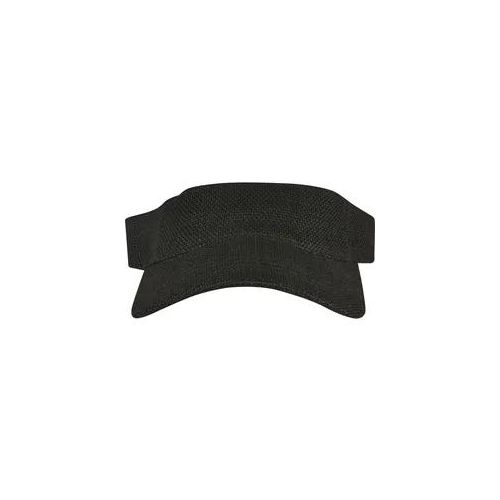 Visor FLEXFIT "Flexfit Accessoires Bast Visor Cap", Herren, Gr. onesize, schwarz, 100% Jute, unifarben, Caps Visor