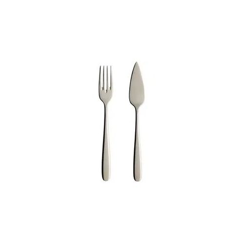 Fischbesteck VILLEROY & BOCH "Fischbesteck Daily Line silber", silber, 2, Essbesteck-Sets, Spülmaschinenfest