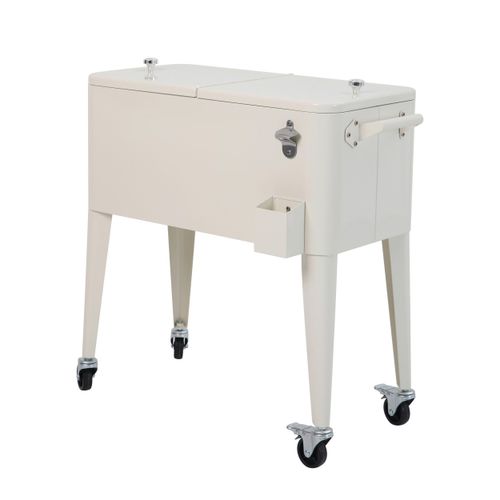 Kühlbox Icy Beige mit Rollen