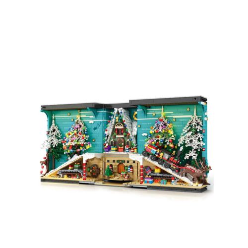 Reobrix 66033 Weihnachtsbuch Klemmbaustein Displaymodell 3260 Teile ab 14