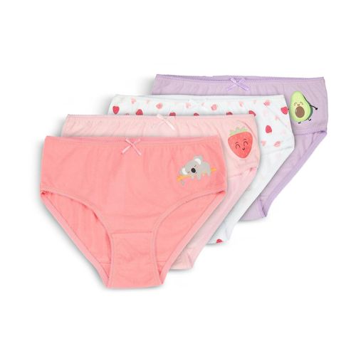 SoC Kinder Slips/Retros 4er pack - Bunt Mädchen Slips 122-128