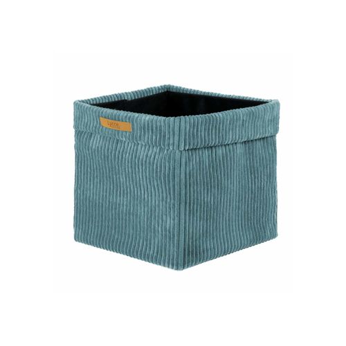 Aufbewahrungsbox LYCCE "Aufbewahrungskorb Faltbare Aufbewahrungsbox Cord 1P 1er Pack", blau (türkis), B:33cm H:31cm T:33cm, Obermaterial: 90% Polyester PES. 10% Nylon NY., Aufbewahrungsboxen, Aufbewahrungsbox