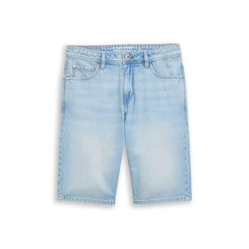 TOM TAILOR Herren TTMARVIN STRAIGHT Ultralight Jeans Shorts, blau, Uni, Gr. 36