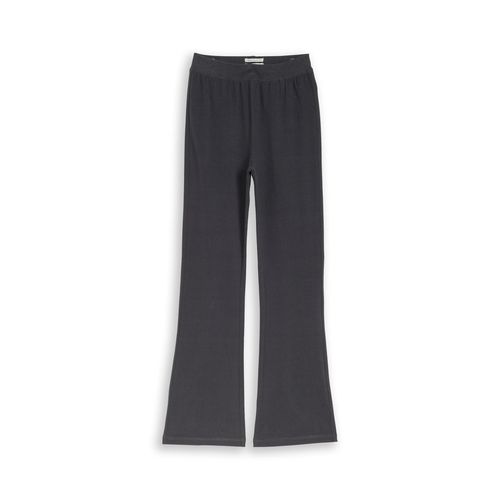 TOM TAILOR Mädchen Flared Leggings, grau, Uni, Gr. 128