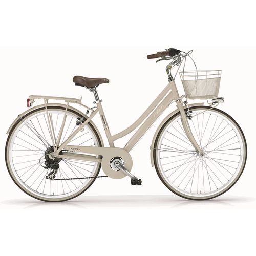 Trekkingrad MBM "New Boulevard" Gr. 46, beige (creme, beige), Fahrräder, Damen, 46cm, 28 Zoll (71,12cm), für Damen, Kettenschaltung