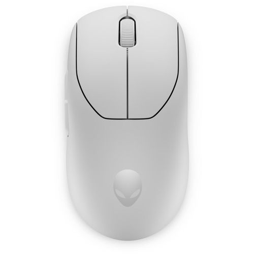Alienware Pro Wireless-Gamingmaus mit kabelgebundener Option, Lunar Light