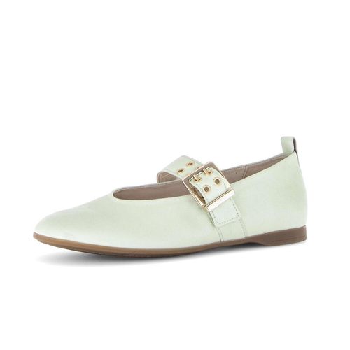 Ballerina GABOR "Eleganter Ballerina", Damen, Gr. 35, grün, Schuhe Ballerina
