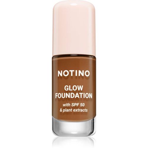 Notino Foundation Glow foundation with SPF 50 & plant extracts Verhelderende Foundation SPF 50 01 Deep Warm 30 ml