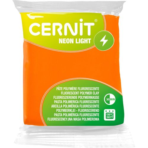 Cernit Polymer Clay Neon Light Polymer-Ton Orange 56 g