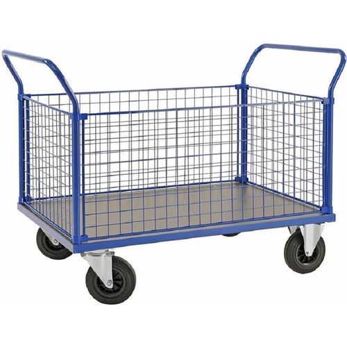 Vierwandwagen Gitterwagen 1.366 x 800 x 1.020 mm, 500 kg - blau