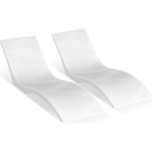 VEVOR Liegestühle 2 Stk. Chaiselongue Liegestühle für den Innenbereich des Pools für Wassertiefen bis zu 12,7 cm, im Pool befestigt und auf dem Wasser schwimmend, geeignet für alle Pooltypen